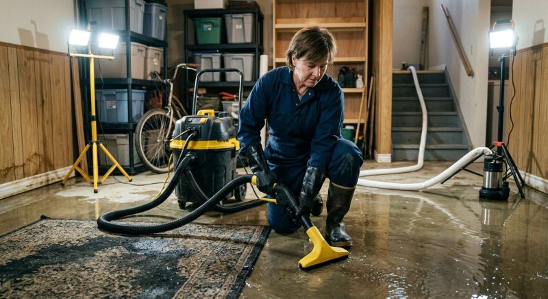 Basement Water Removal in Gilbert, AZ