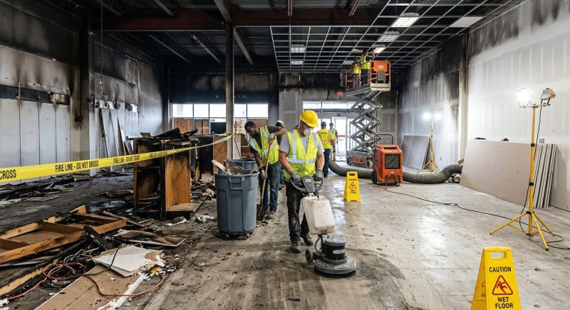 Commercial Fire Restoration in Mesa, AZ